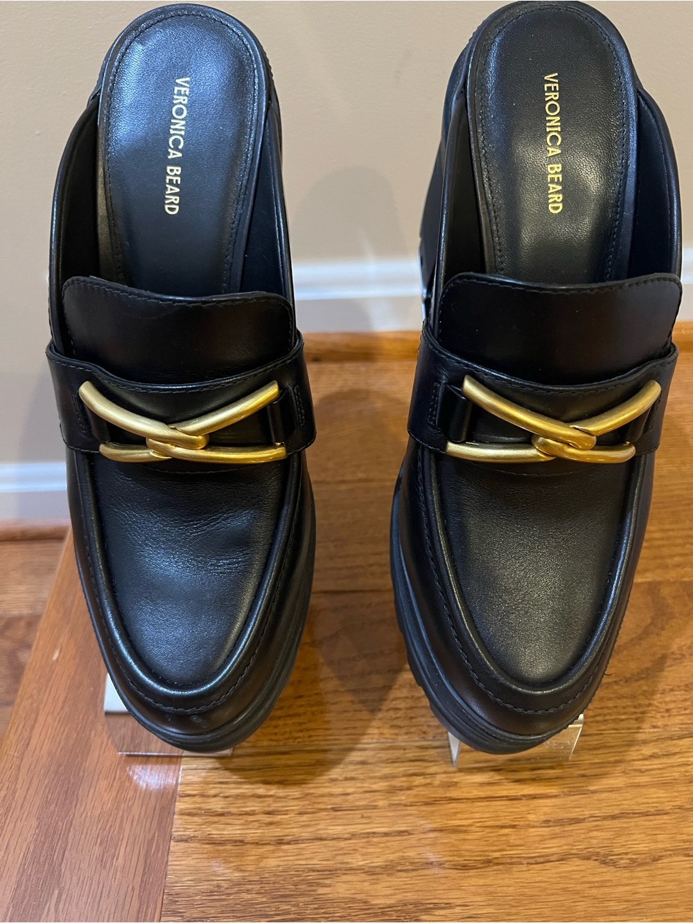 Women’s Veronica Beard Luggage Chunky Mule